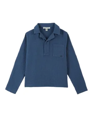 cotton gauze shirt | pigeon