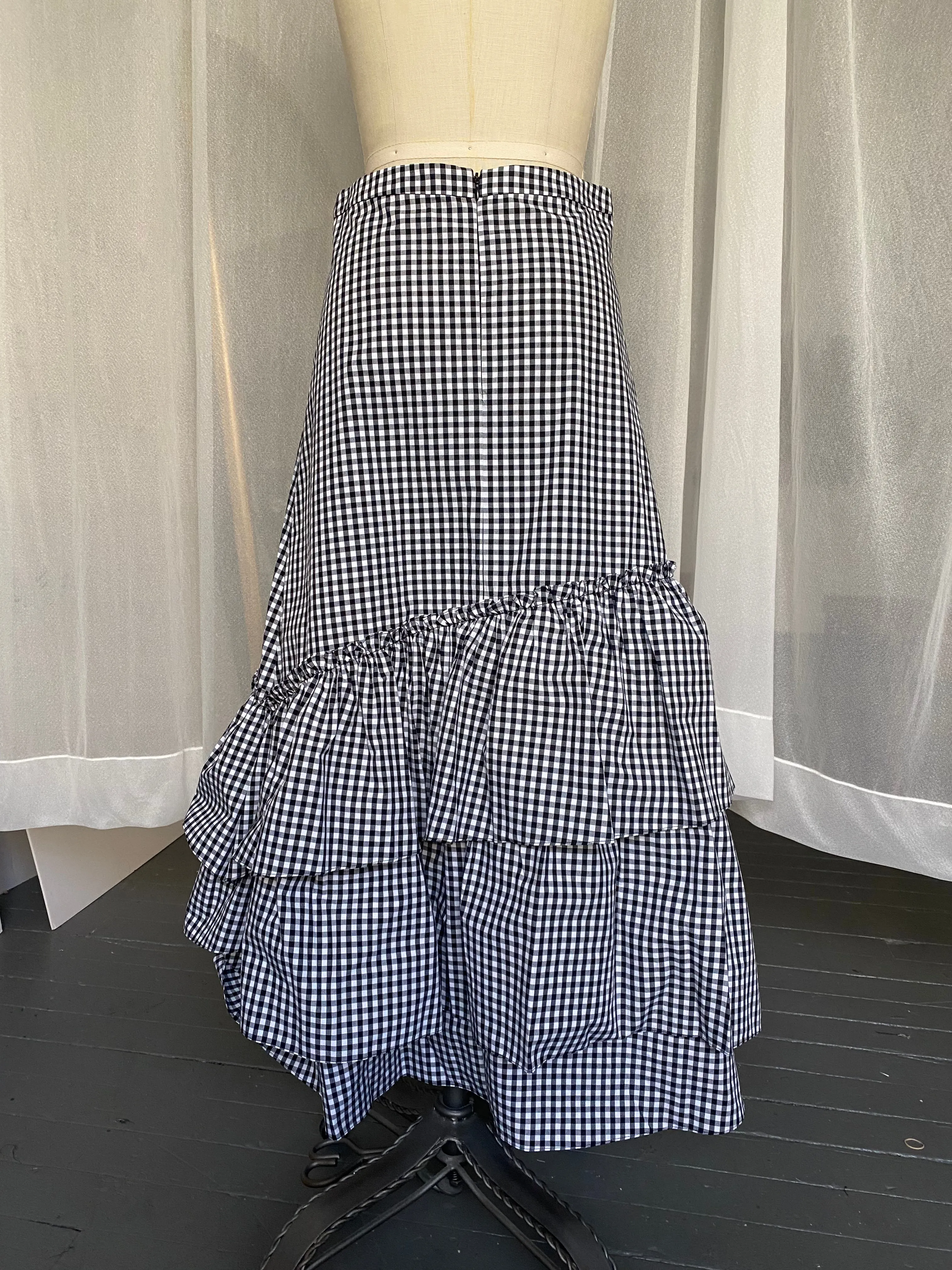 Cotton Gingham Skirt