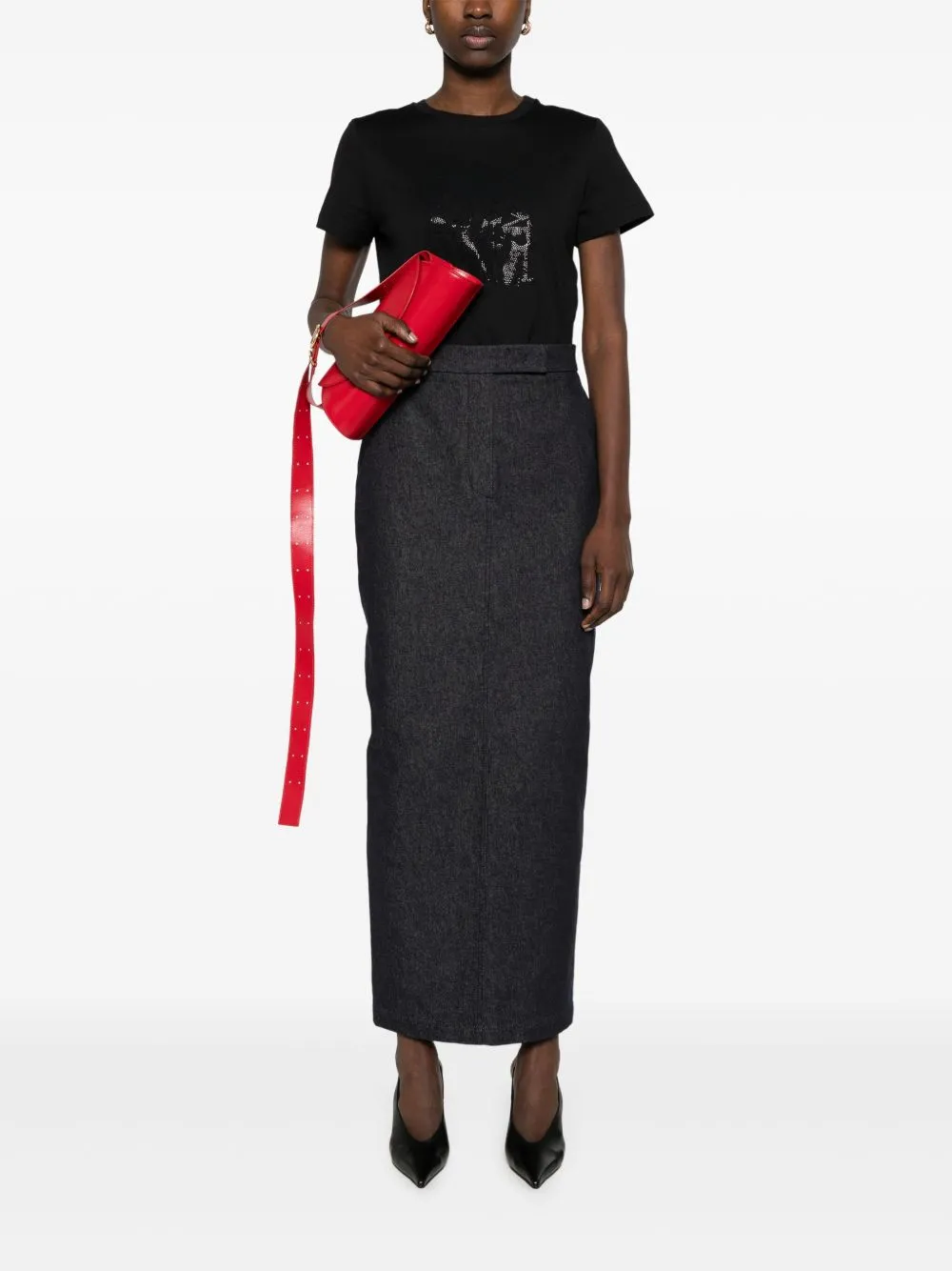 Cotton long skirt