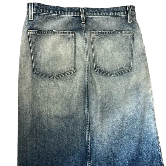 Current/Elliott The Slit Midi Denim Skirt 28 EUC