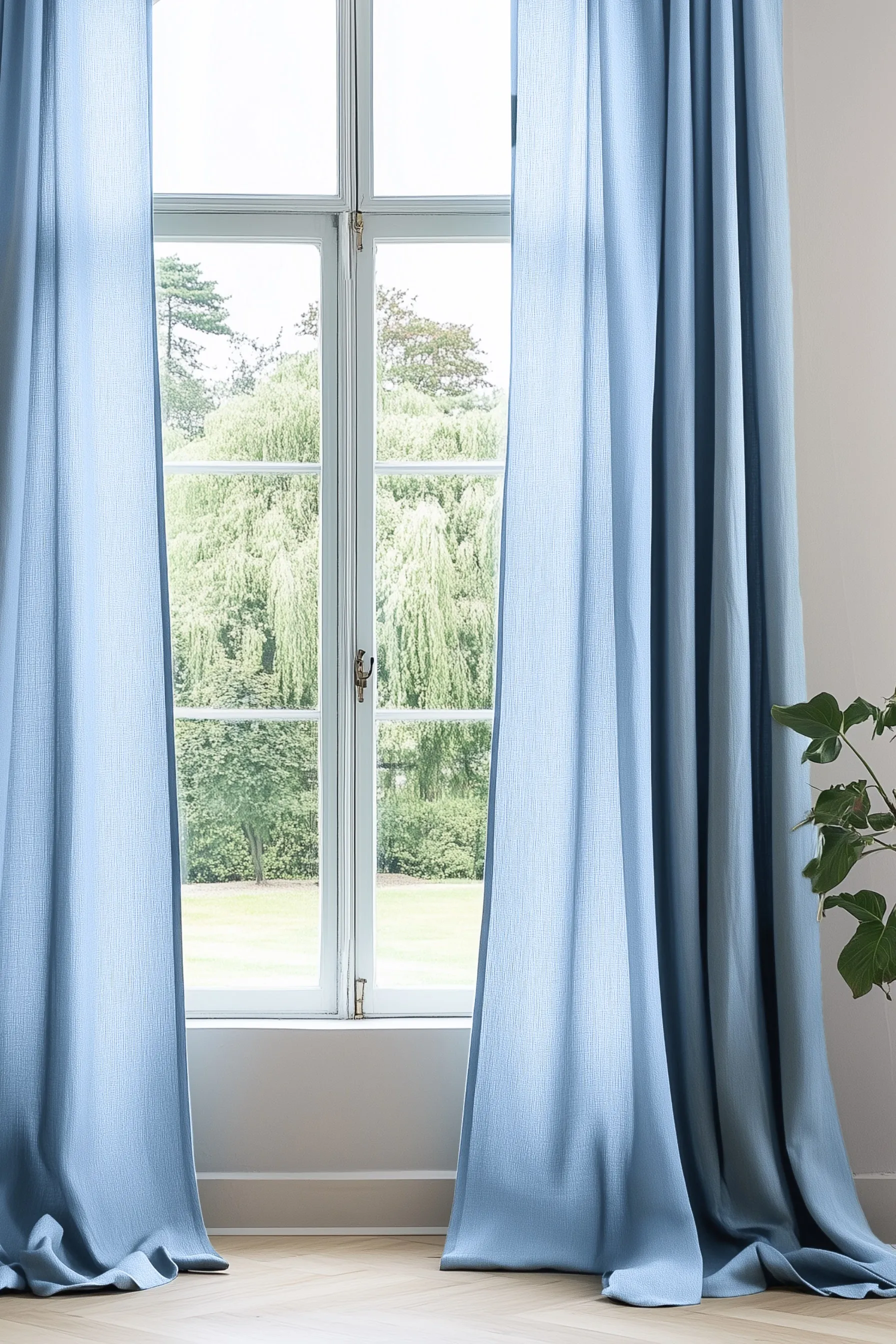 Curtain Set of 2 - Light Blue