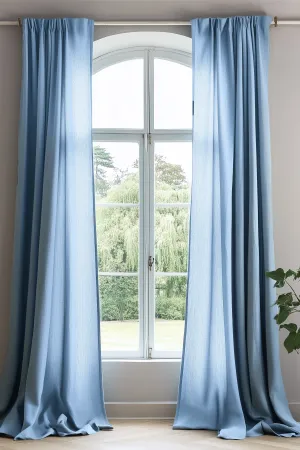 Curtain Set of 2 - Light Blue