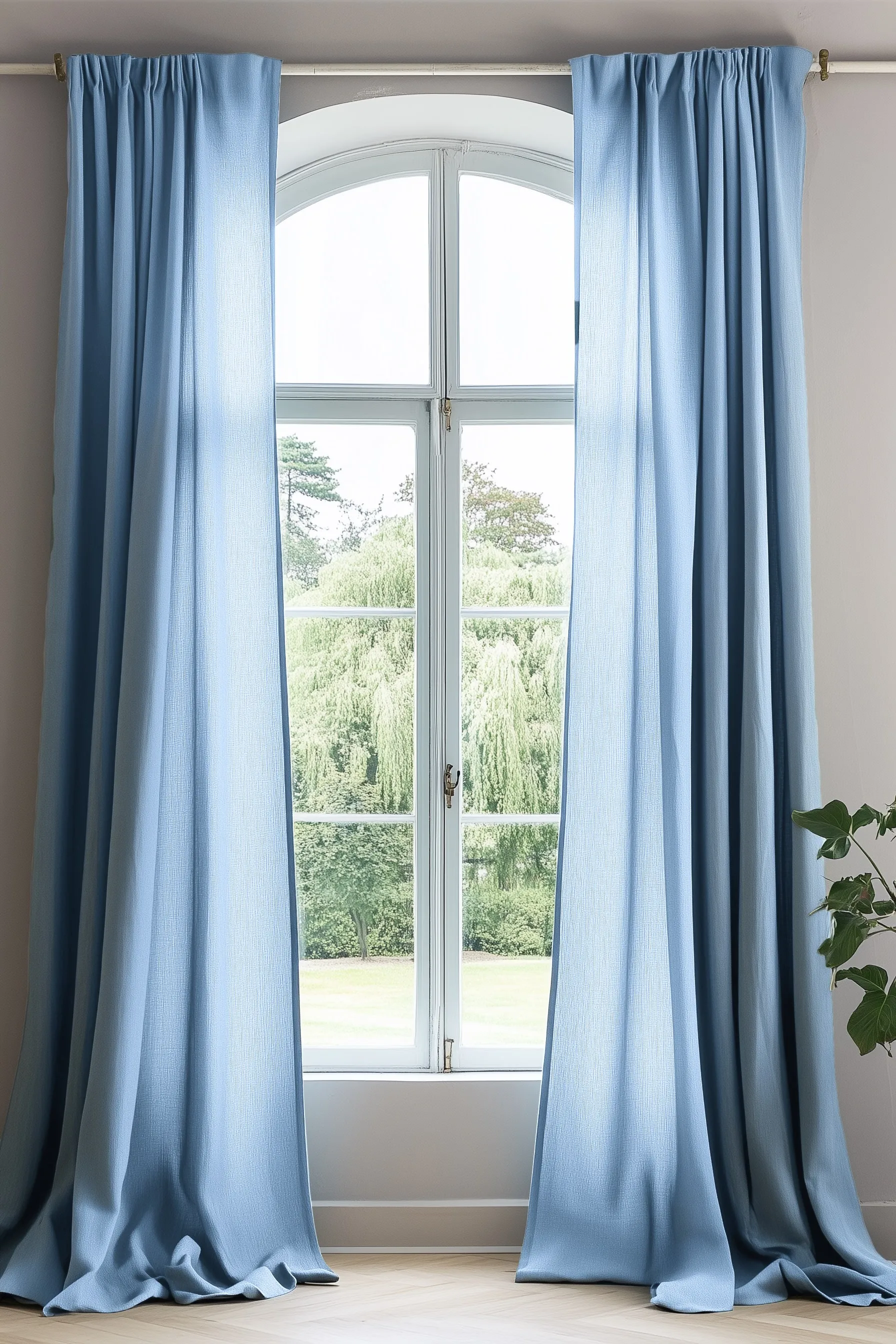 Curtain Set of 2 - Light Blue