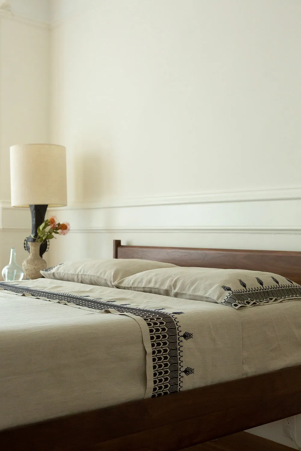 Cypress Washed Linen Flat Top Sheet
