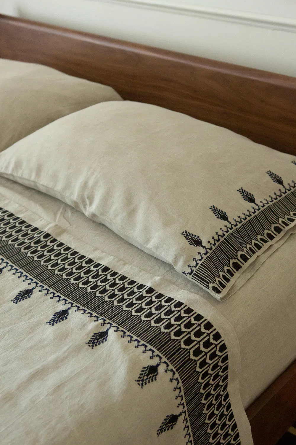 Cypress Washed Linen Flat Top Sheet