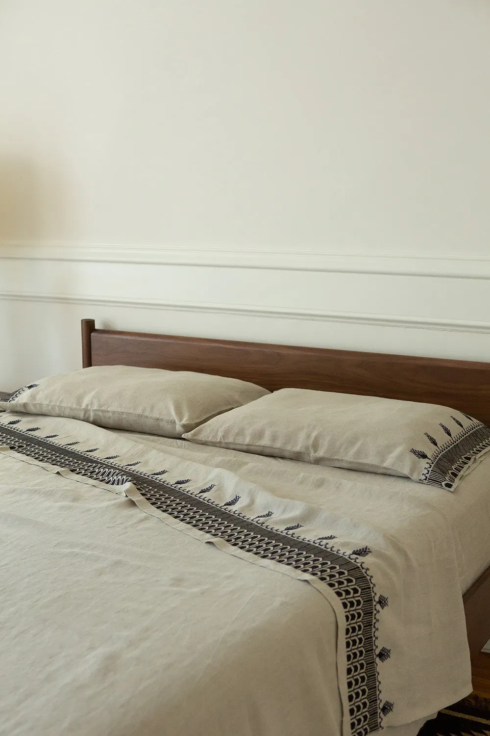 Cypress Washed Linen Flat Top Sheet