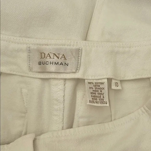 Dana Buchman White Denim Skirt Size 10