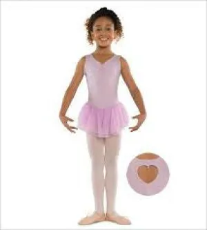 Danz N Motion Heart Back Tank Dress Leotard