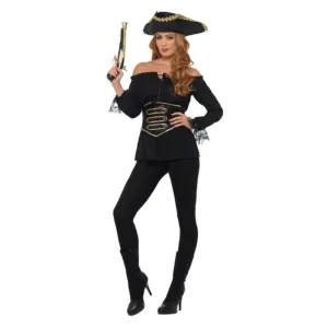 Deluxe Pirate Shirt, Black