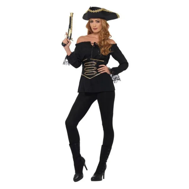 Deluxe Pirate Shirt, Black