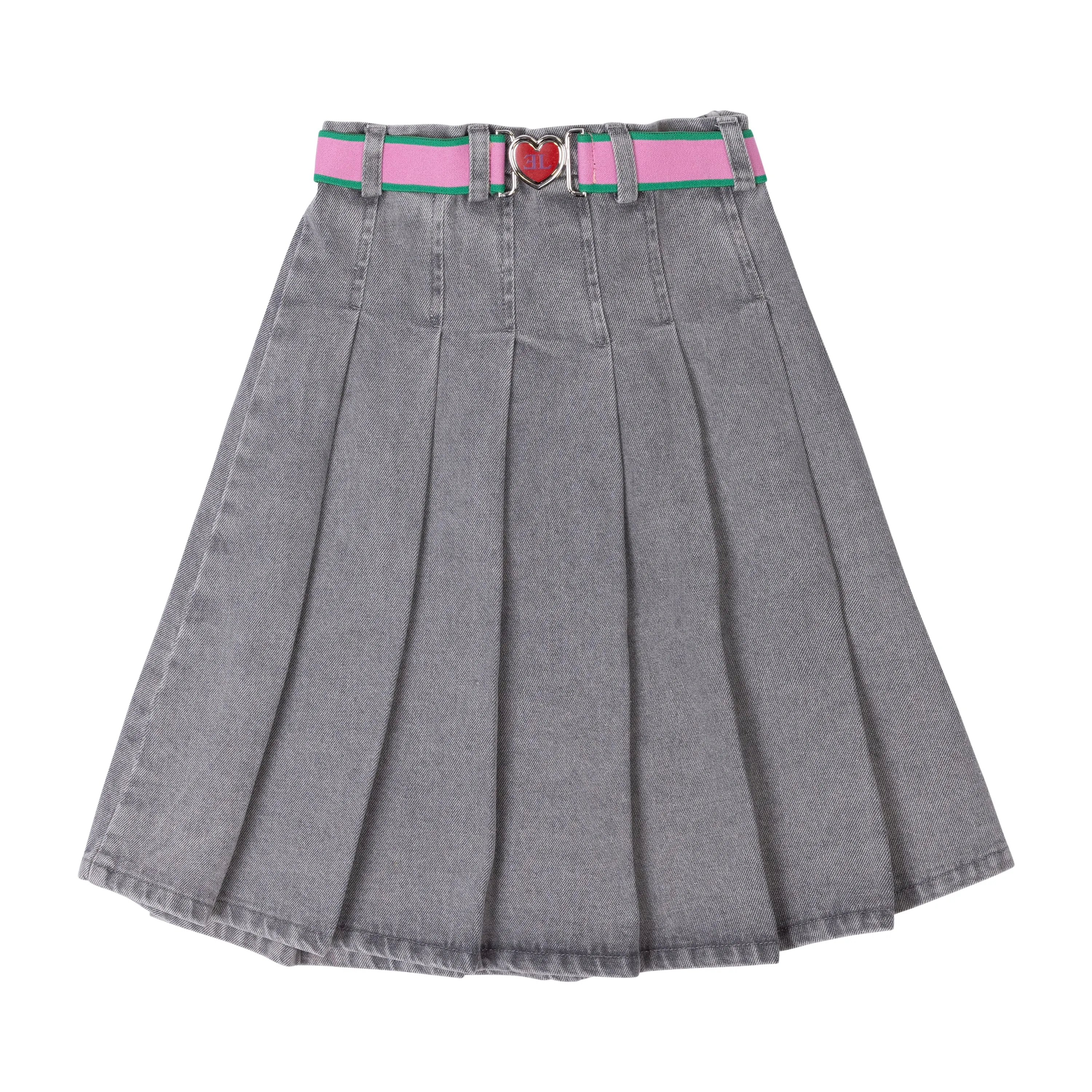 Denim Belt Skirt