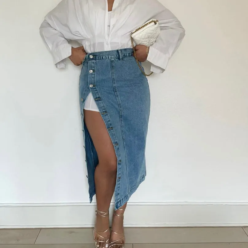 Denim Blue Skirt