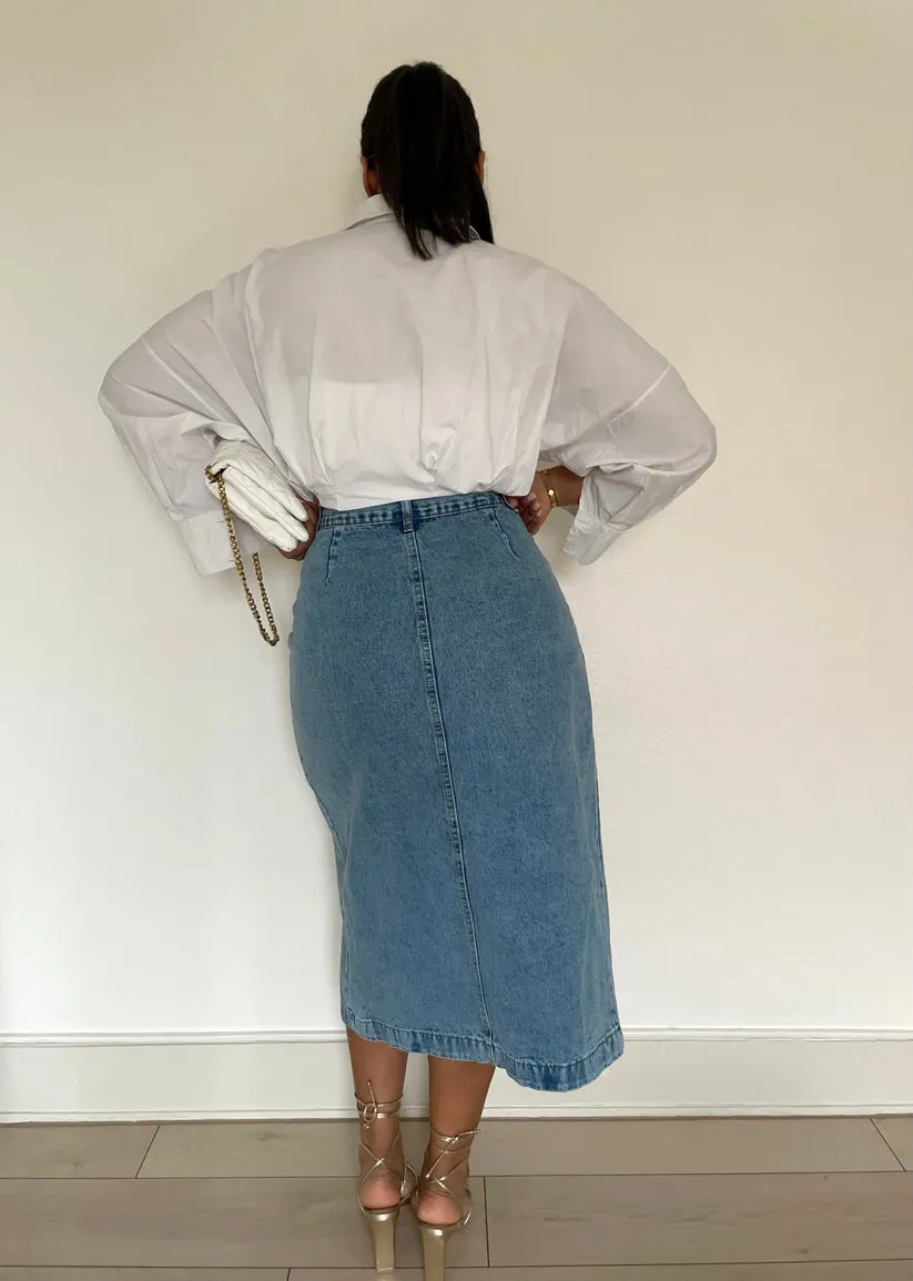 Denim Blue Skirt