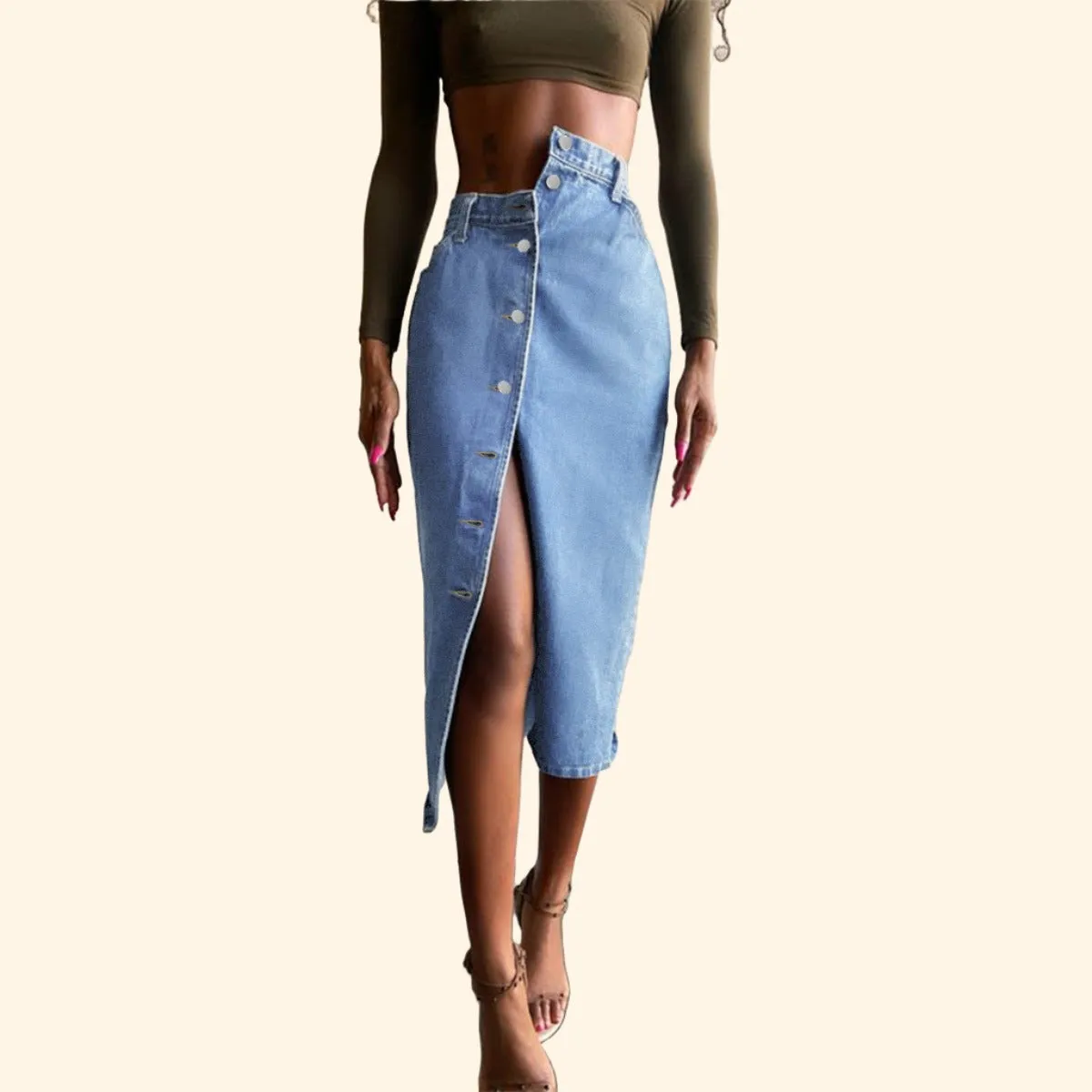Denim Blue Skirt