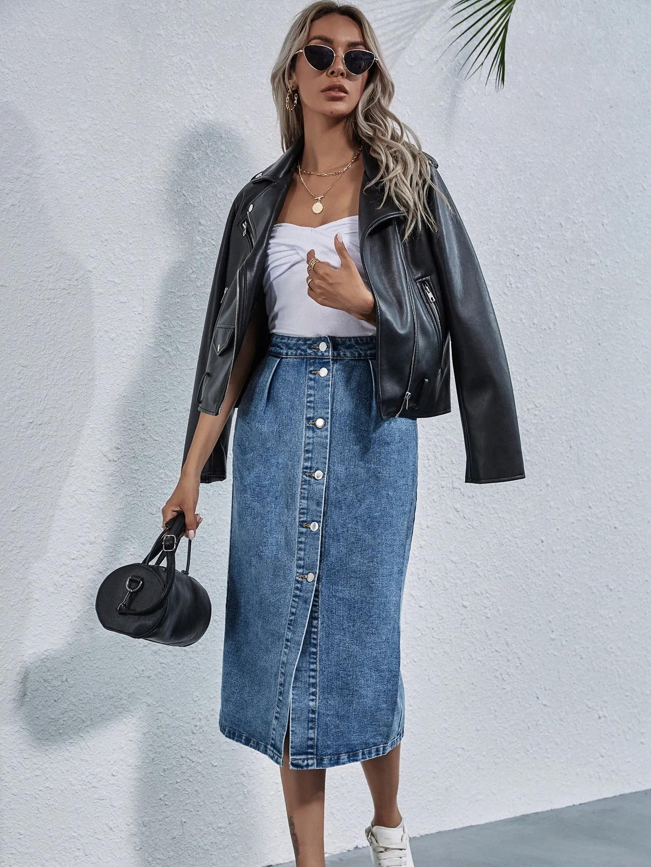 Denim Blue Skirt