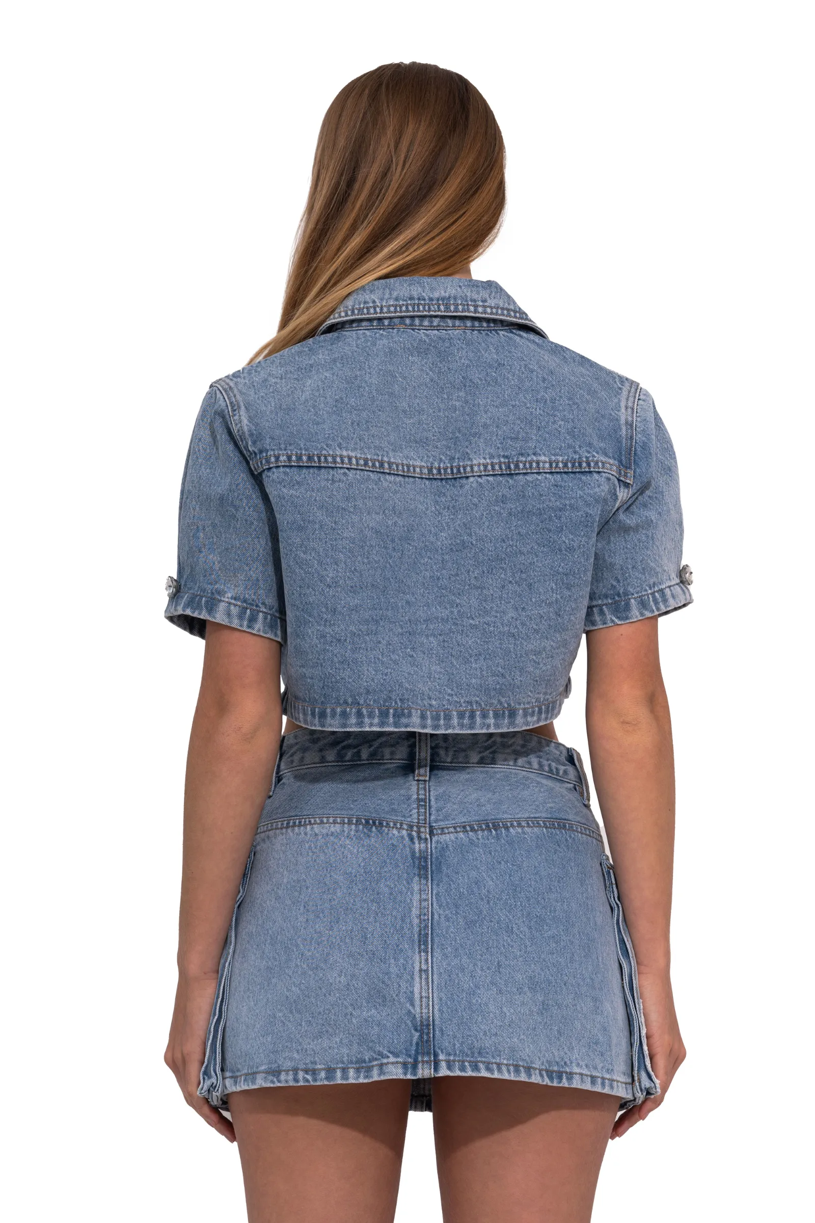 DENIM CHIC CARGO SKIRT