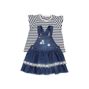 Denim Dungaree Skirt Set 1.980