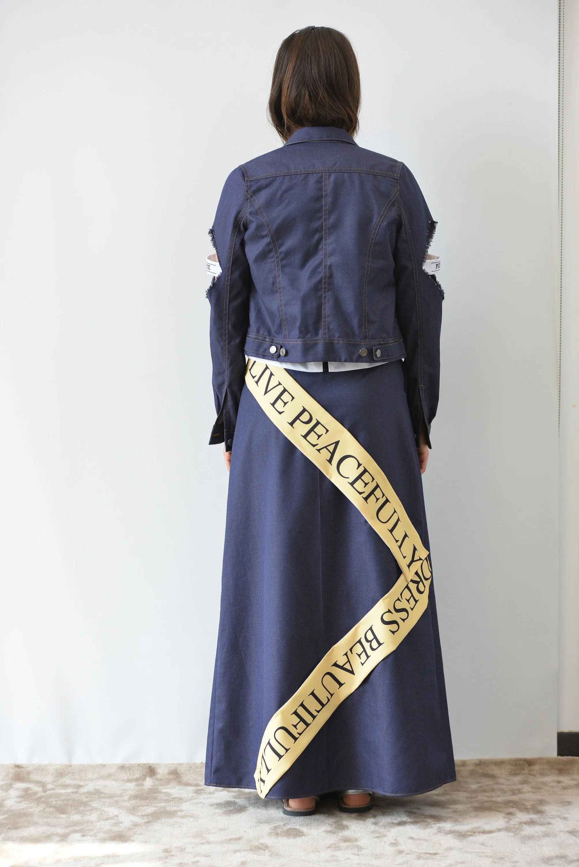 Denim Peace Skirt