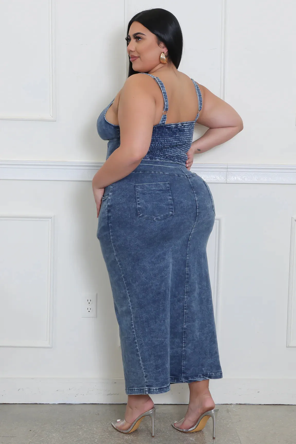 Denim Skirt Set