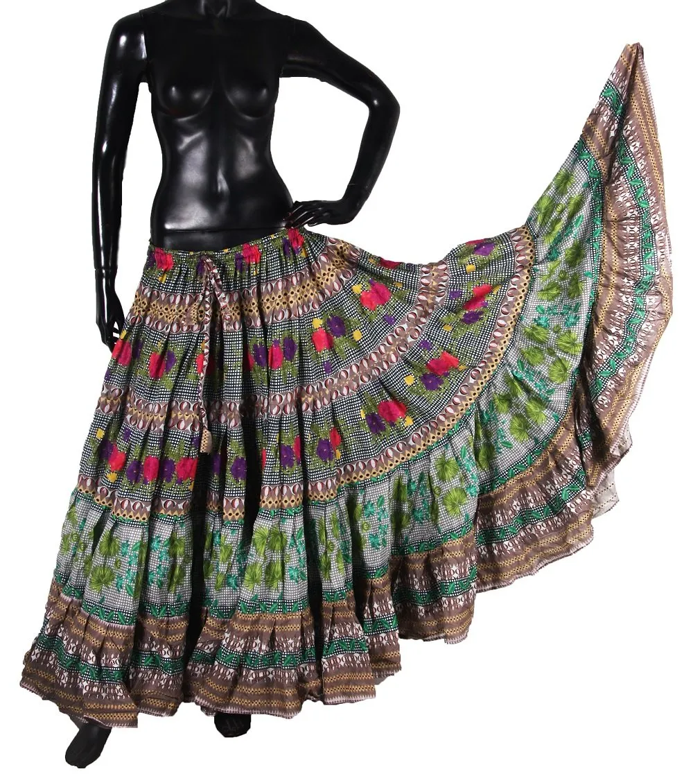 Digital Printed Skirt GREEN WLS