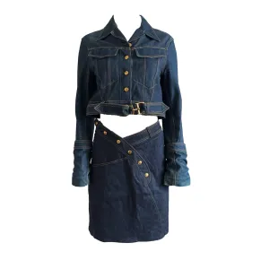 Dior Denim Skirt Set