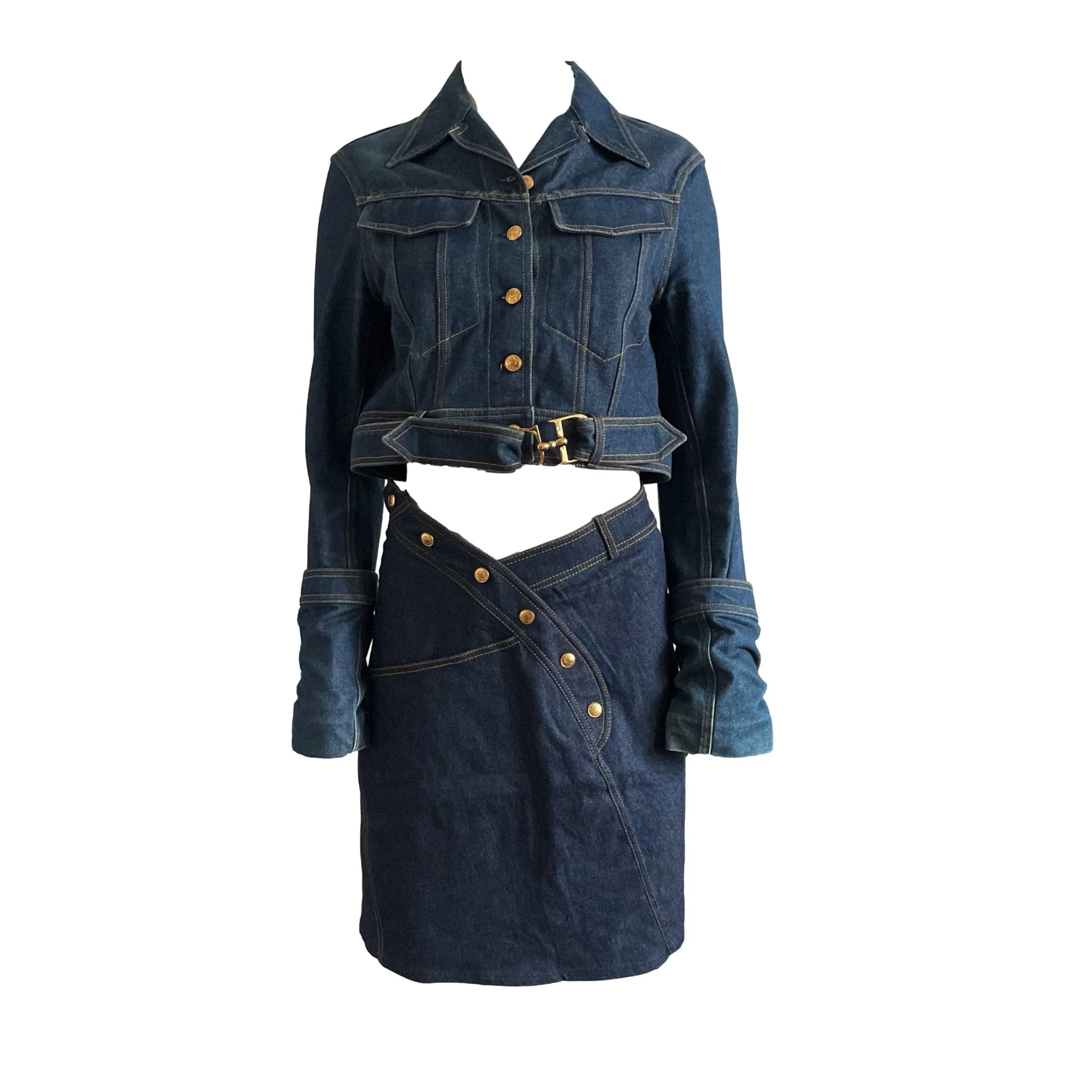 Dior Denim Skirt Set
