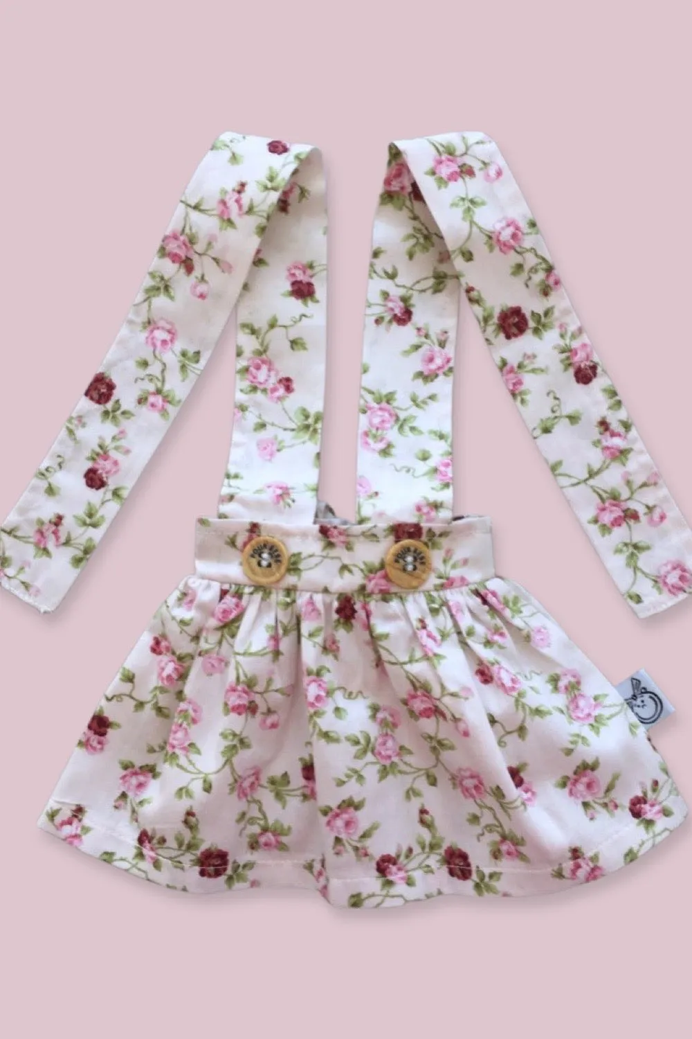 Doll Suspender Skirt - Larissa in Palest Pink