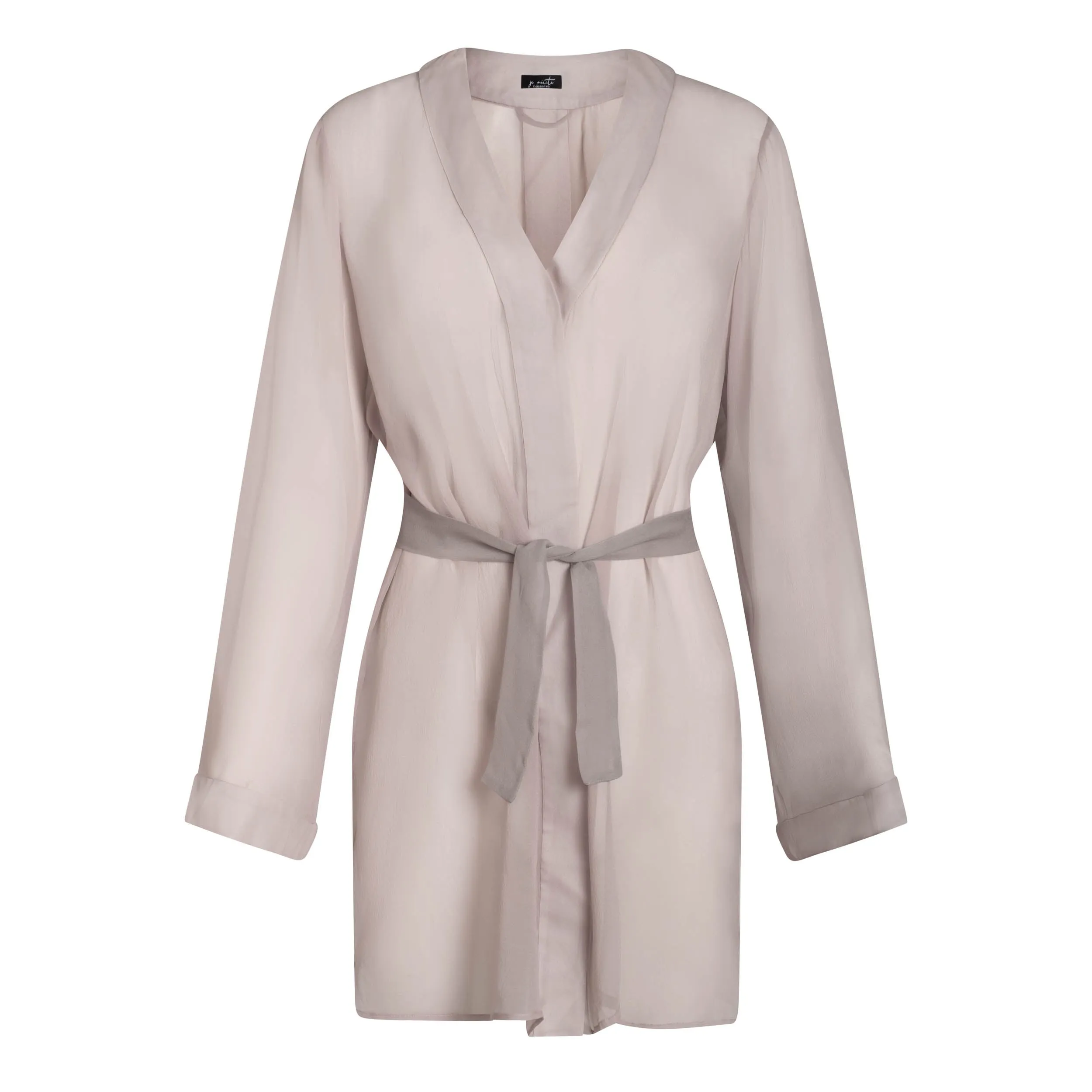 DONNA SILK CHIFFON SHIRT DRESS & SHORT IN BLUSH