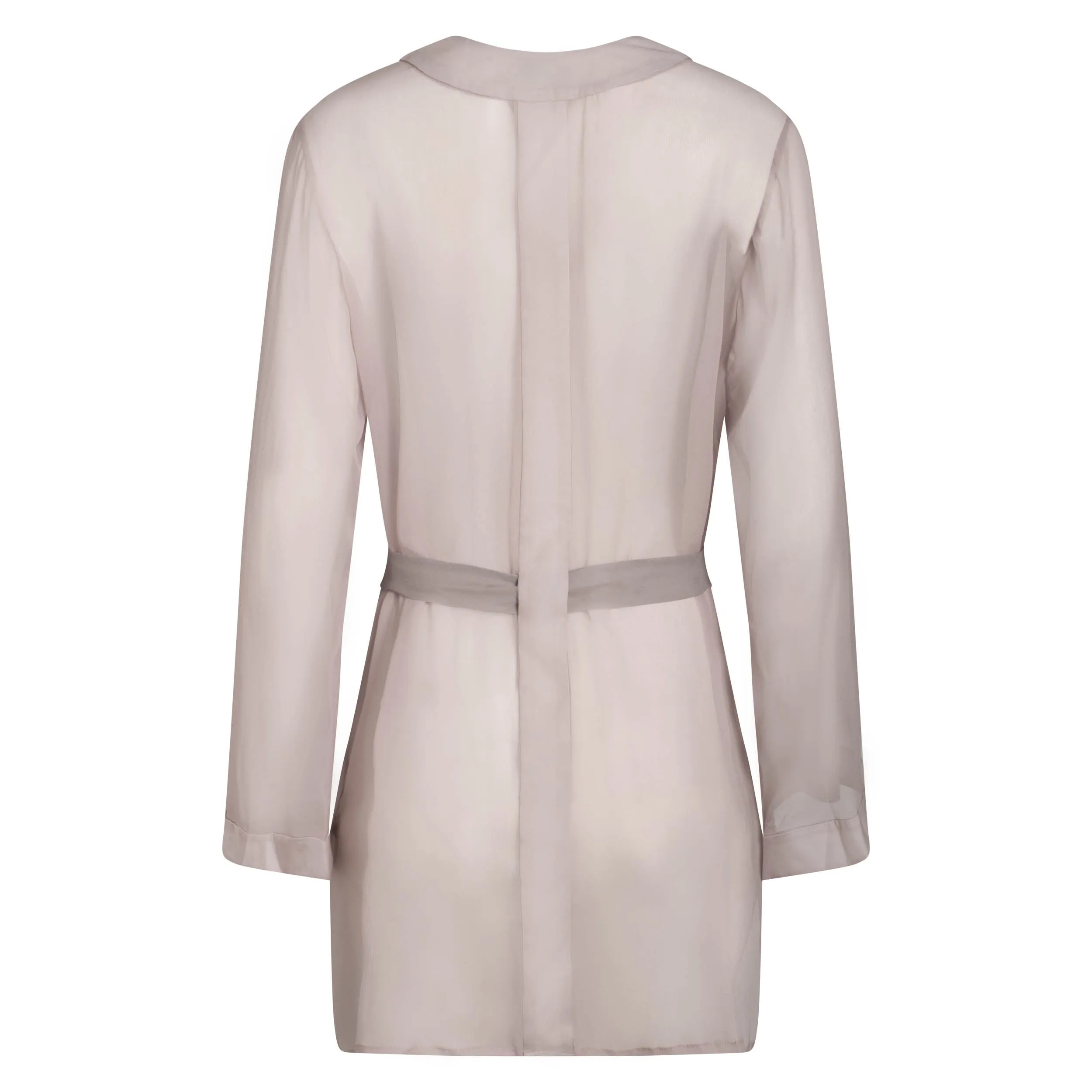 DONNA SILK CHIFFON SHIRT DRESS & SHORT IN BLUSH
