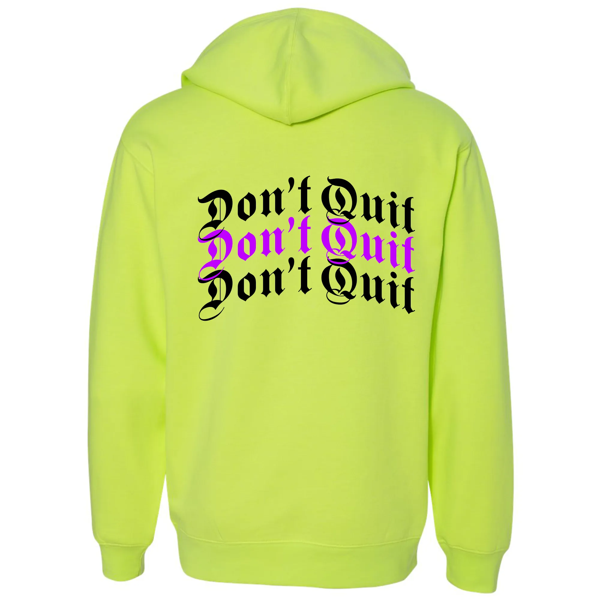 DON'T QUIT YELLOW HOODIE