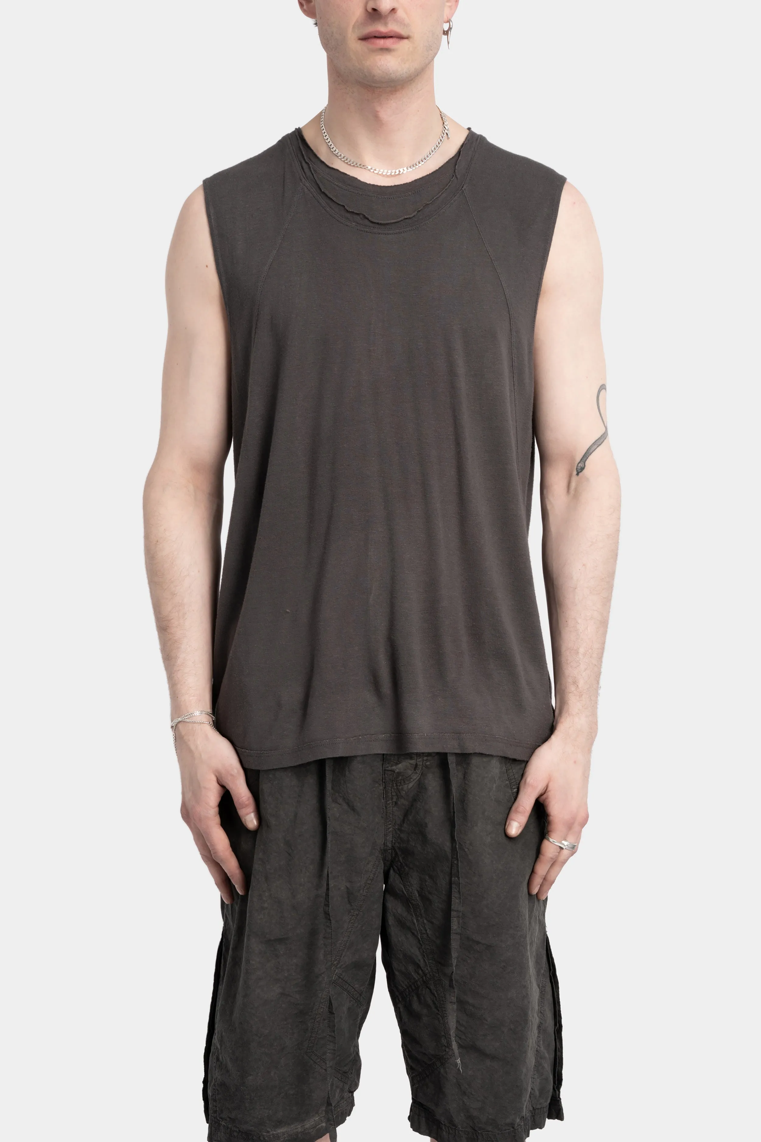 Double neck tank, Shadow grey