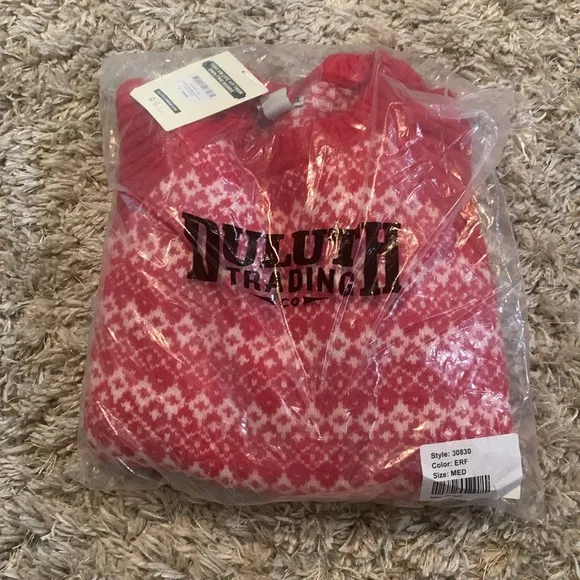 Duluth Trading Co Women’s Woolpaca Jacquard Crew Sweater