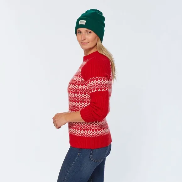 Duluth Trading Co Women’s Woolpaca Jacquard Crew Sweater