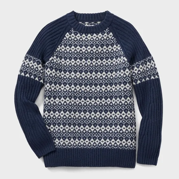 Duluth Trading Co Women’s Woolpaca Jacquard Crew Sweater
