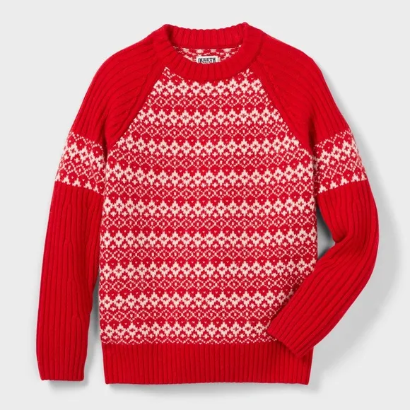Duluth Trading Co Women’s Woolpaca Jacquard Crew Sweater