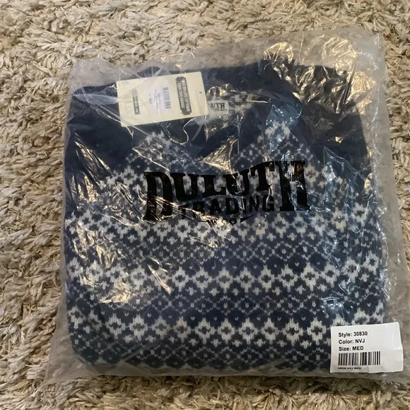 Duluth Trading Co Women’s Woolpaca Jacquard Crew Sweater