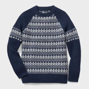 Duluth Trading Co Women’s Woolpaca Jacquard Crew Sweater