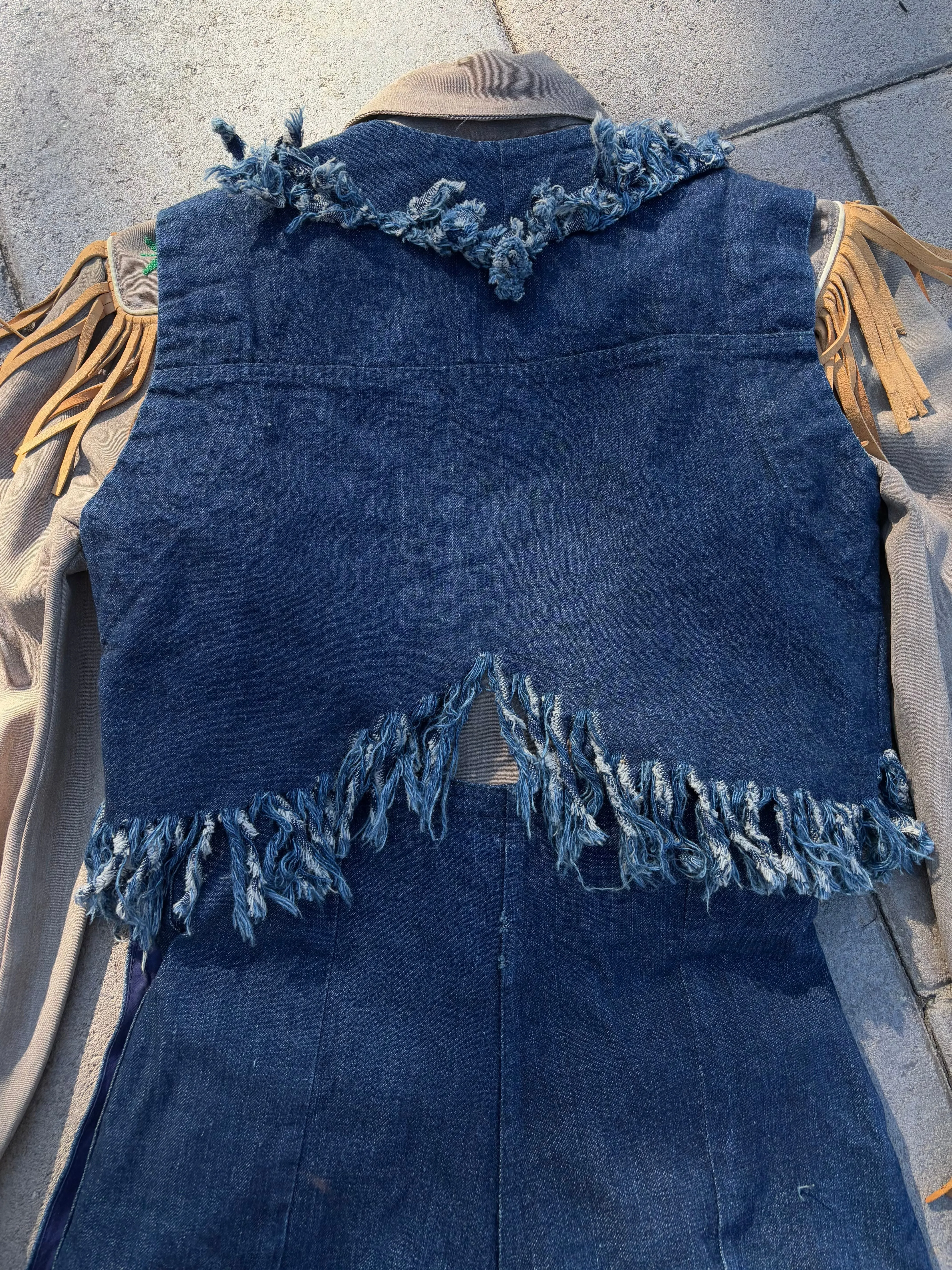 Early 1940s 'Fleischman's California Dude Duds' Selvedge Denim Western Two Piece