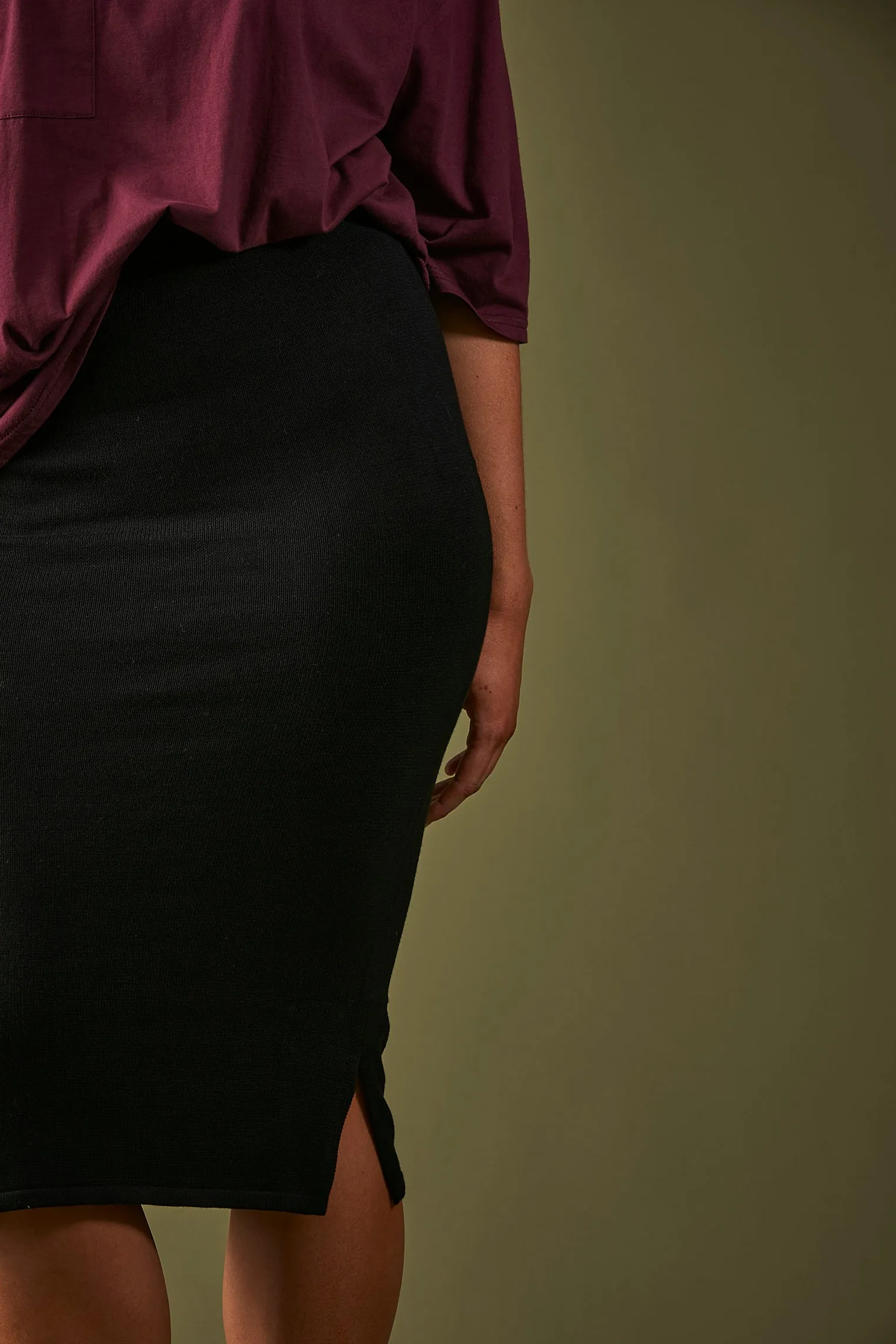 Eb&Ive Astor Knit Skirt