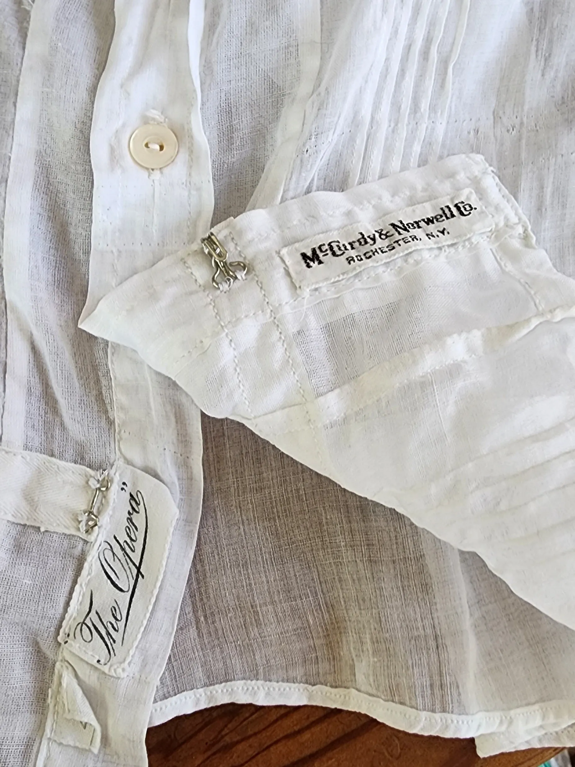 Edwardian Blouse White Cotton Cut Lace  Mccurdy / Large