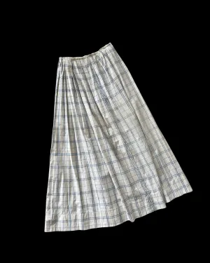 Edwardian Windowpane Cotton Chore Skirt