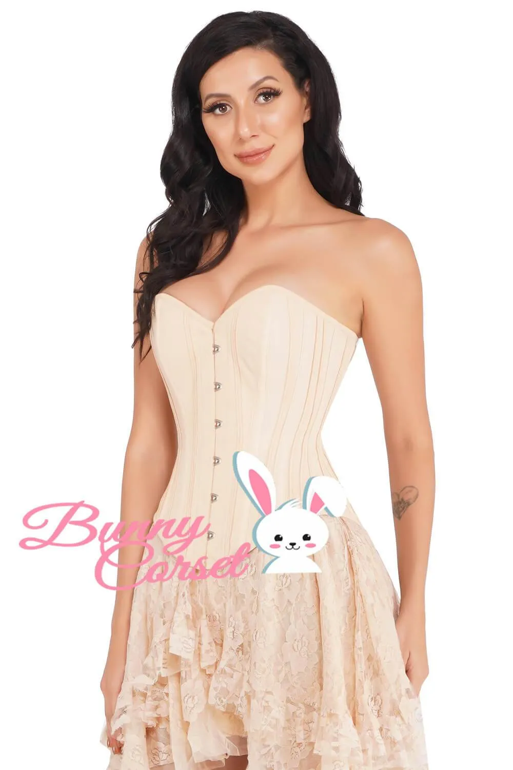 Eilis Overbust Single Layer Corset In Cotton