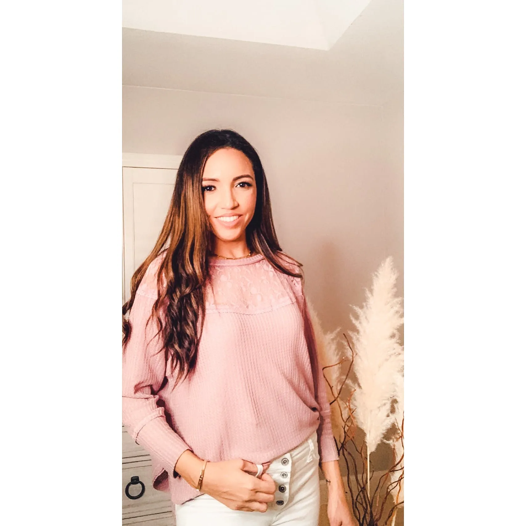 Ember Dusty Pink Waffle Knit