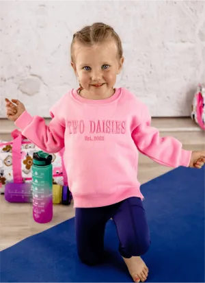 Embroidery Sweater Pink