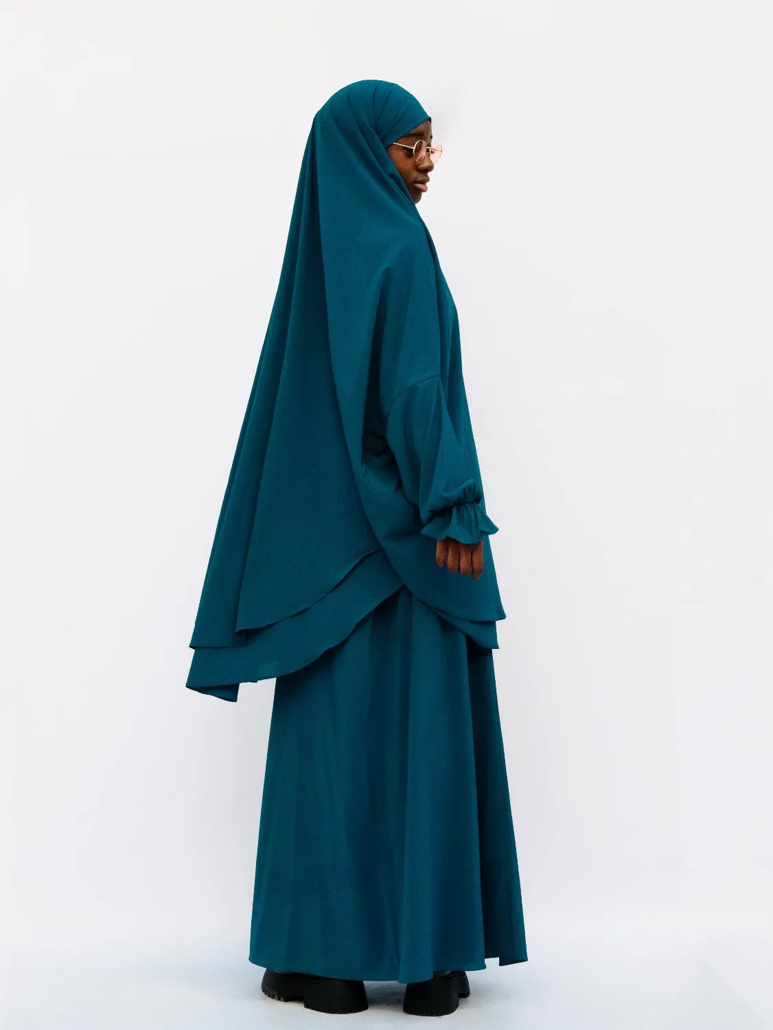 Empress Chiffon Jilbab, Denim