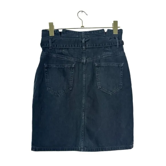 ESSENTIEL ANTWERP Zan Denim Mini Skirt in Black Size 38/10