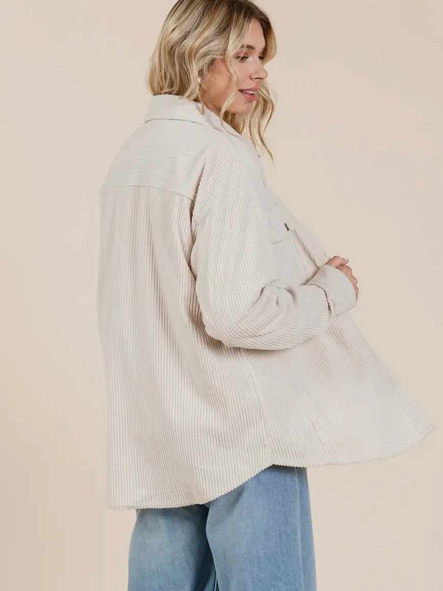 Favorite Day Shacket: Beige