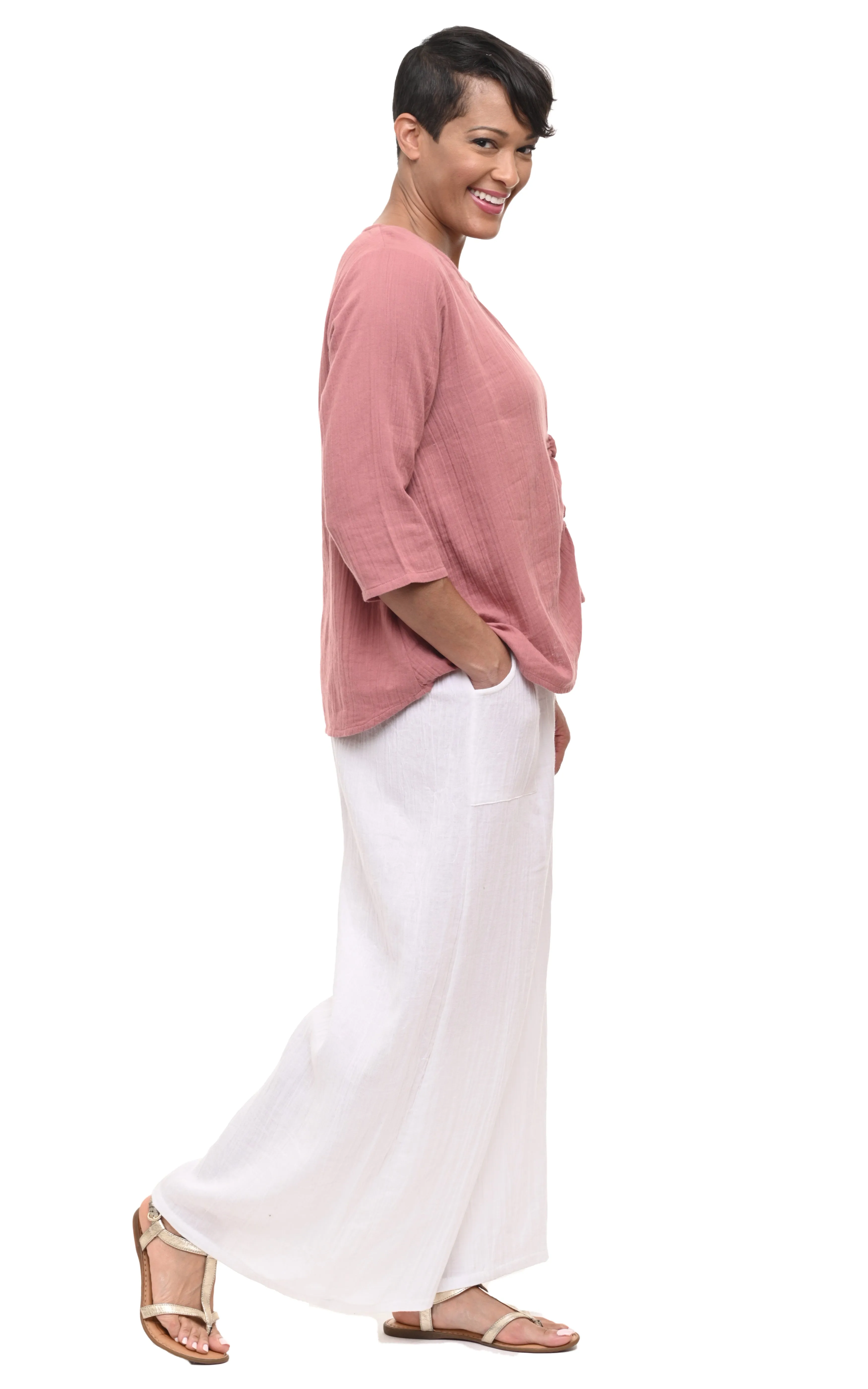 FINAL SALE VCG365 Olga Top in Rose*
