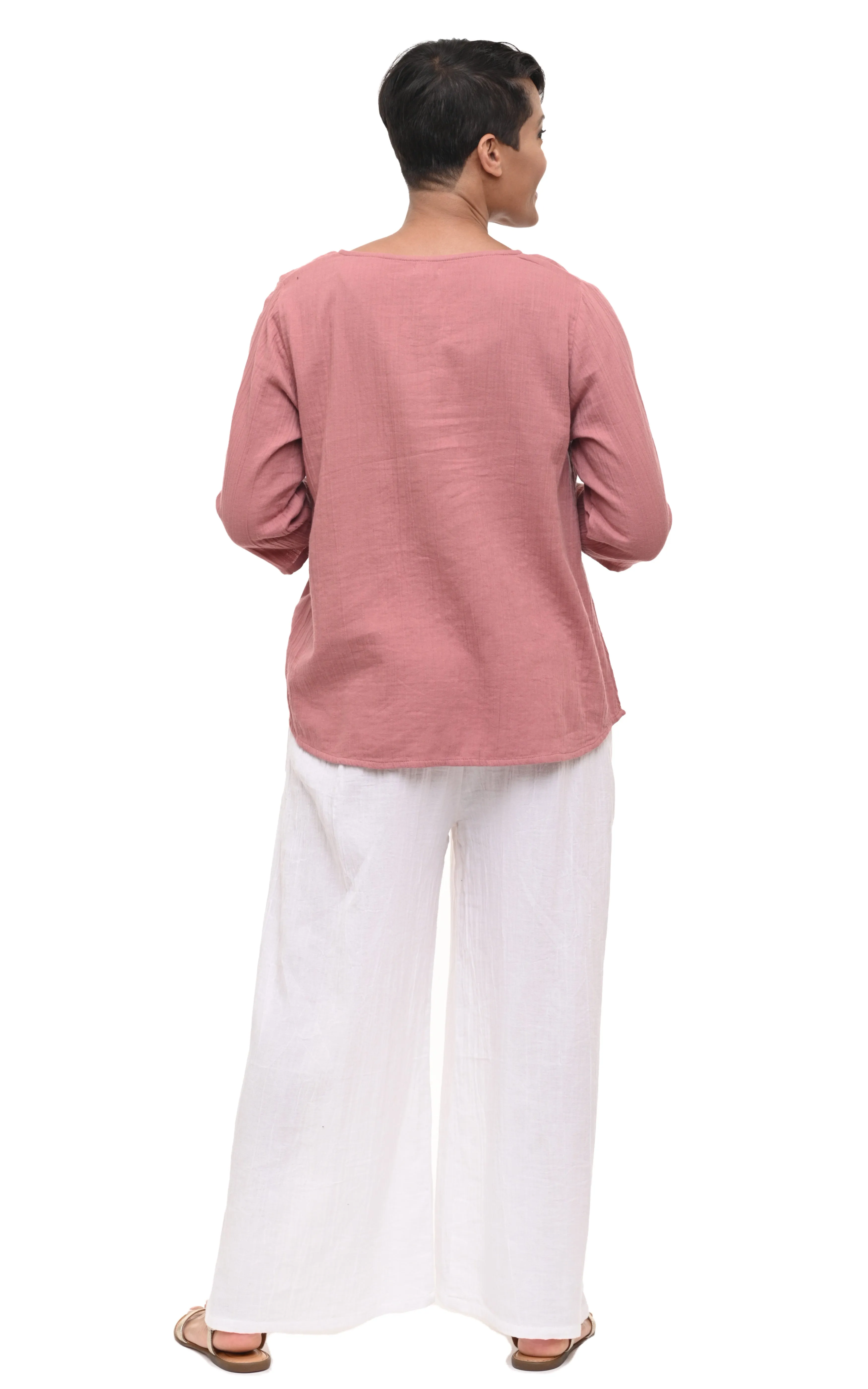 FINAL SALE VCG365 Olga Top in Rose*