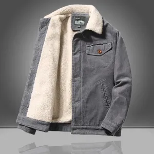 Finnio - fleece lined corduroy jacket for men